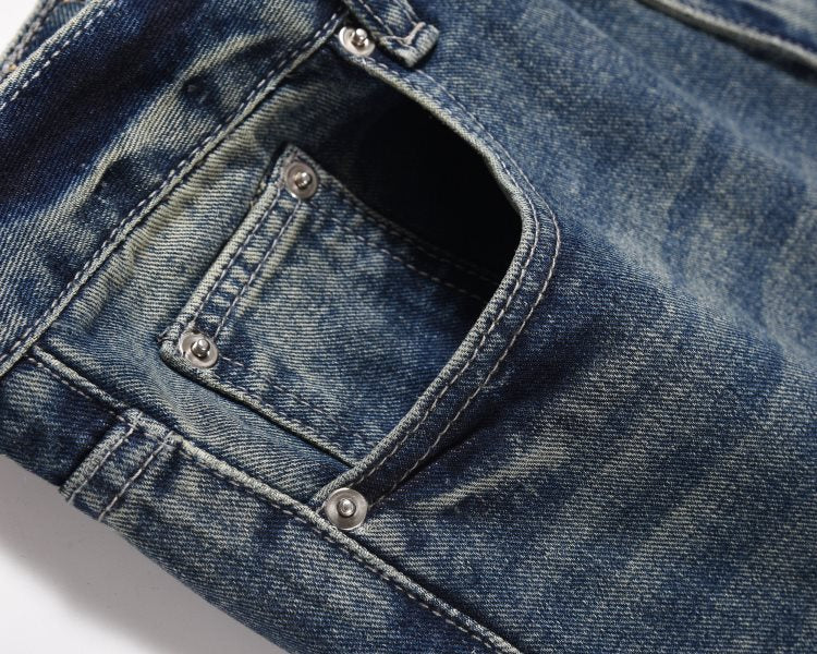 Pants Flared Pleated Jeans