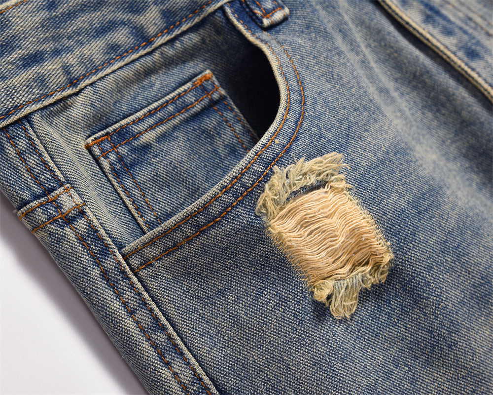 Retro Fashion And Personalized Jeans For Men