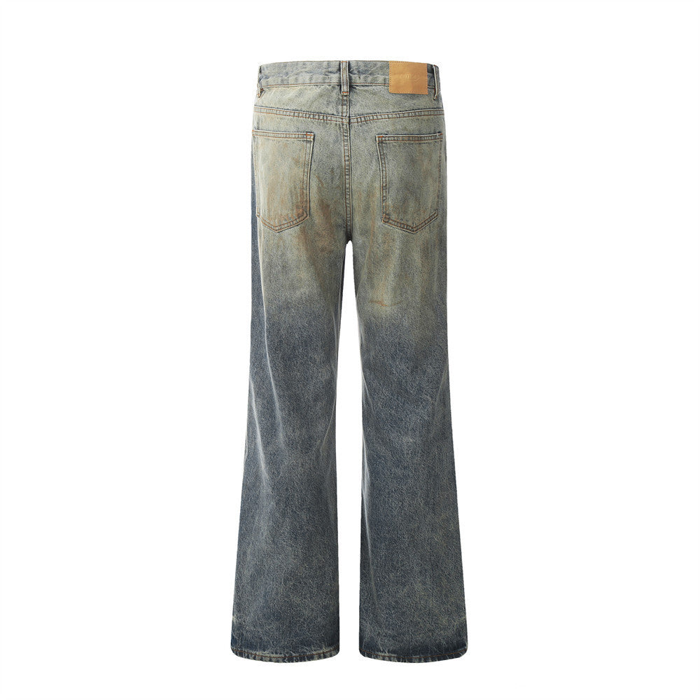 Old Ripped Denim Dirty Pants Men