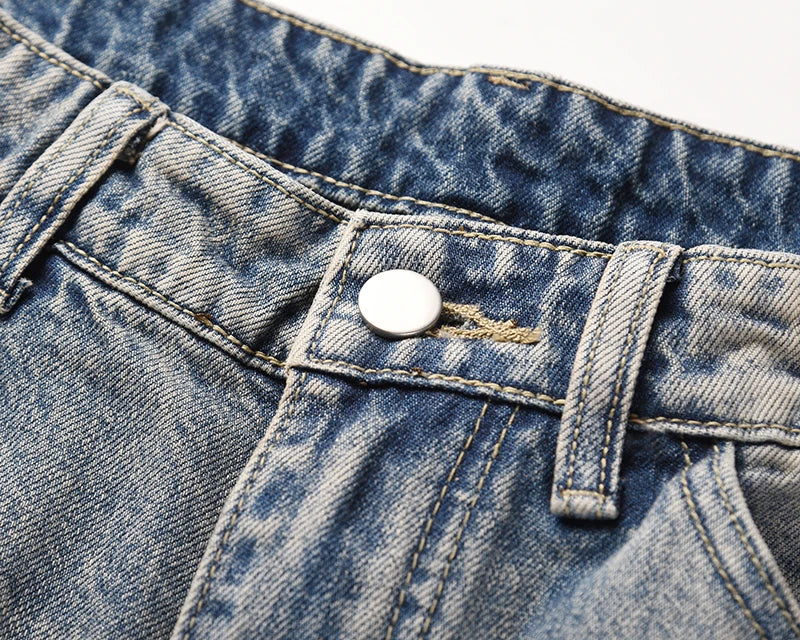Flared Pants Mens Denim Trousers
