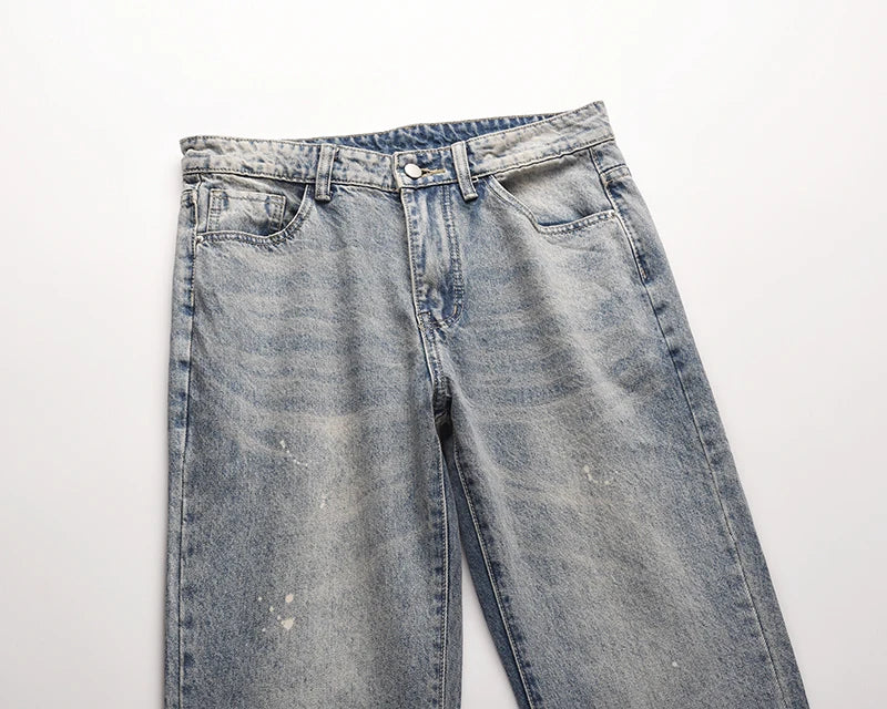 Flared Pants Mens Denim Trousers